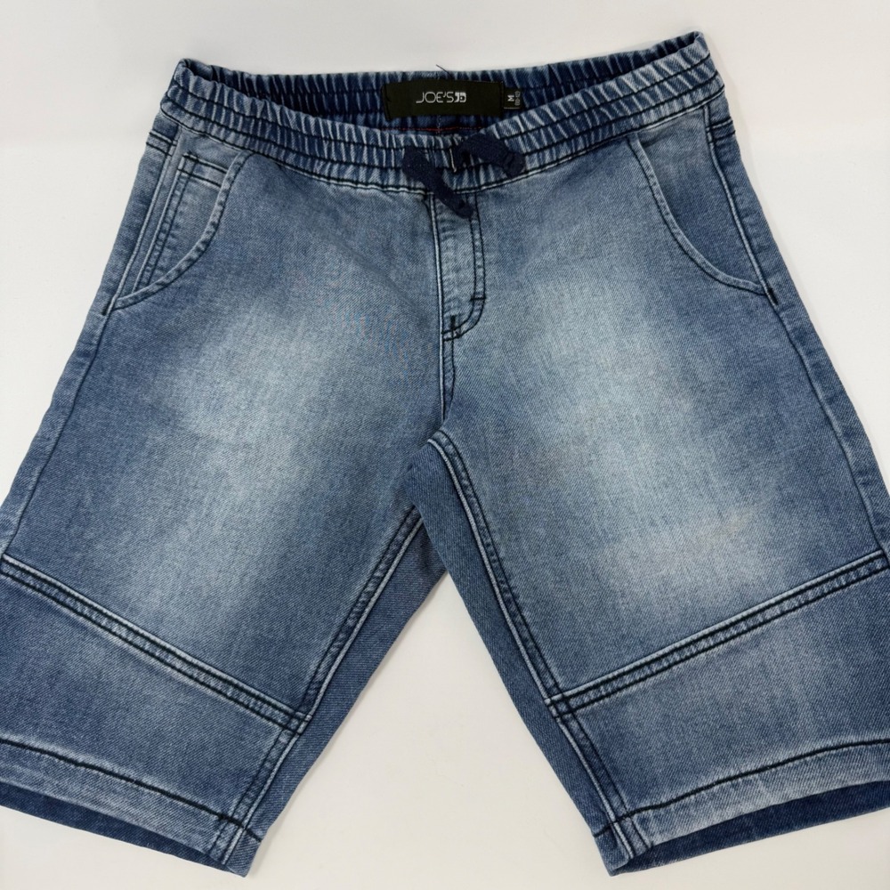 Joes Jeans Blue Denim Jogger Shorts Light Wash Elastic Waist Boys Medium 10-12